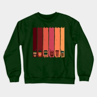 coffee mugs colors design Crewneck Sweatshirt